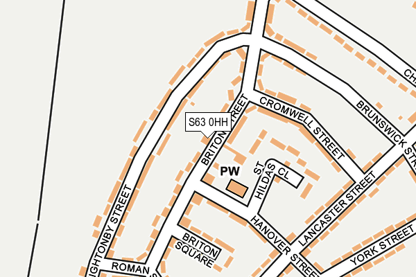 S63 0HH map - OS OpenMap – Local (Ordnance Survey)