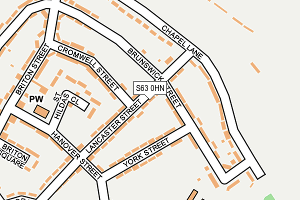 S63 0HN map - OS OpenMap – Local (Ordnance Survey)
