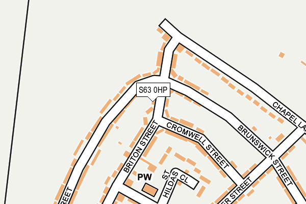 S63 0HP map - OS OpenMap – Local (Ordnance Survey)