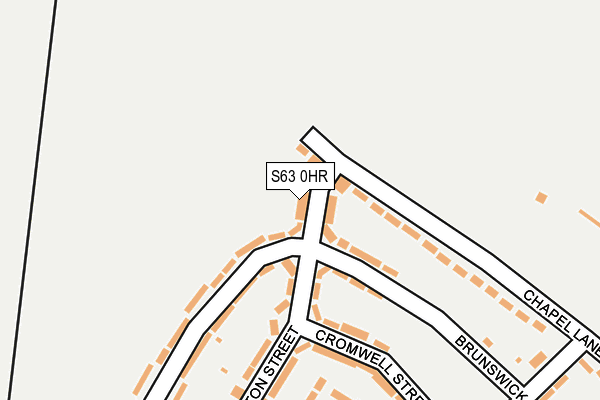 S63 0HR map - OS OpenMap – Local (Ordnance Survey)