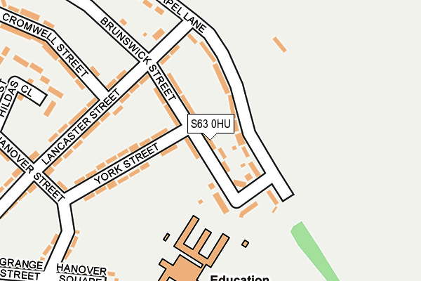 S63 0HU map - OS OpenMap – Local (Ordnance Survey)