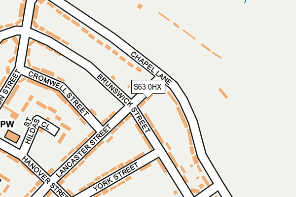 S63 0HX map - OS OpenMap – Local (Ordnance Survey)