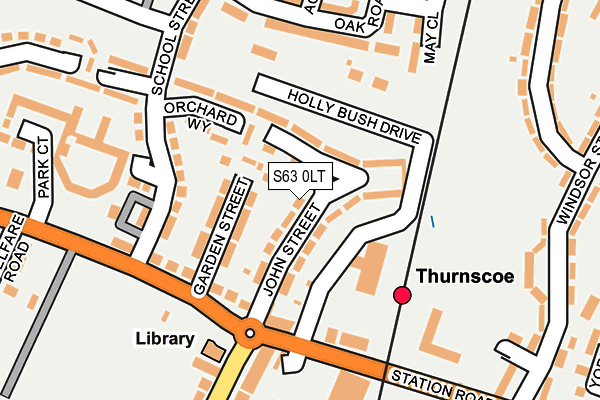 S63 0LT map - OS OpenMap – Local (Ordnance Survey)