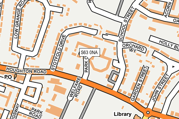 S63 0NA map - OS OpenMap – Local (Ordnance Survey)