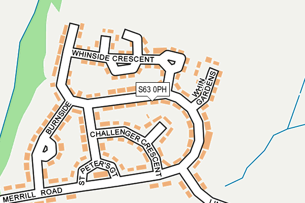 S63 0PH map - OS OpenMap – Local (Ordnance Survey)
