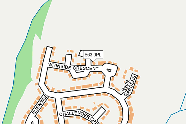 S63 0PL map - OS OpenMap – Local (Ordnance Survey)