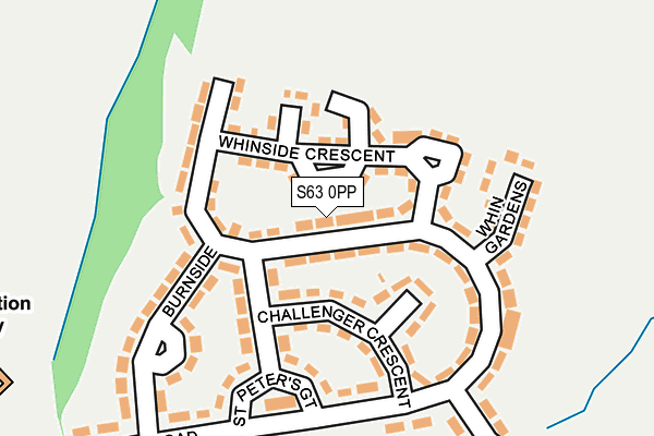 S63 0PP map - OS OpenMap – Local (Ordnance Survey)