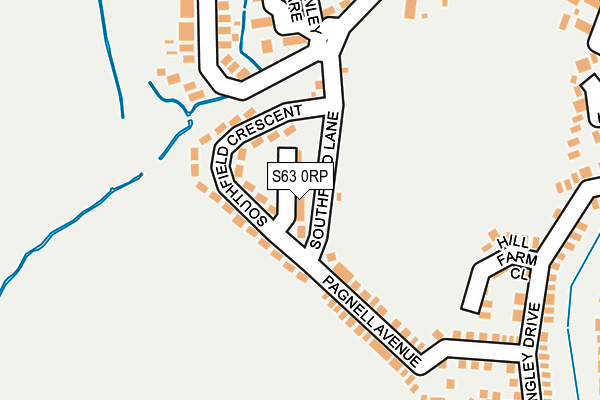 S63 0RP map - OS OpenMap – Local (Ordnance Survey)