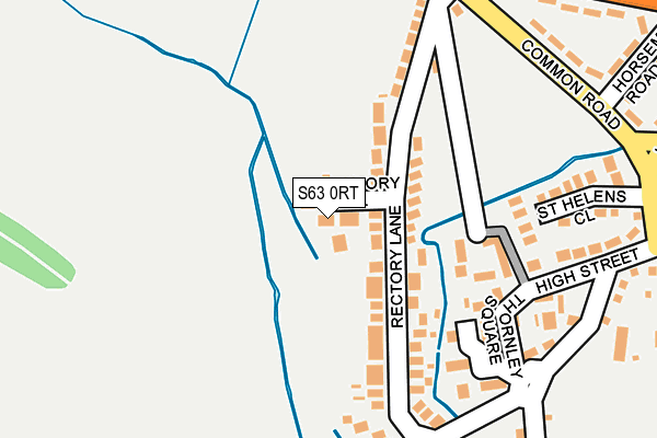 S63 0RT map - OS OpenMap – Local (Ordnance Survey)