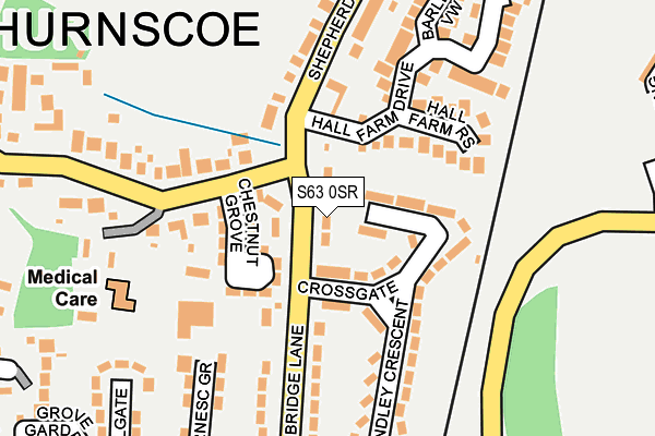 S63 0SR map - OS OpenMap – Local (Ordnance Survey)