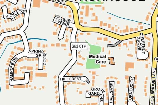 S63 0TP map - OS OpenMap – Local (Ordnance Survey)