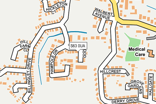 S63 0UA map - OS OpenMap – Local (Ordnance Survey)