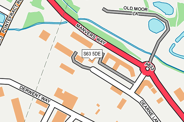 S63 5DE map - OS OpenMap – Local (Ordnance Survey)