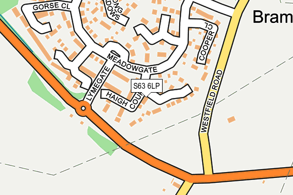 S63 6LP map - OS OpenMap – Local (Ordnance Survey)