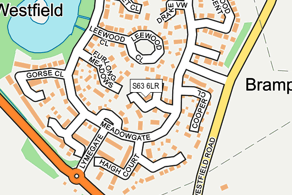 S63 6LR map - OS OpenMap – Local (Ordnance Survey)