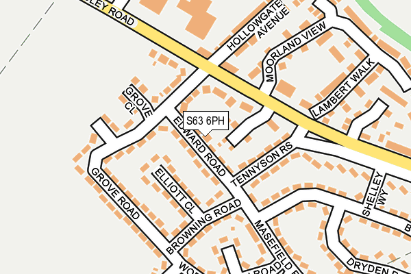 S63 6PH map - OS OpenMap – Local (Ordnance Survey)