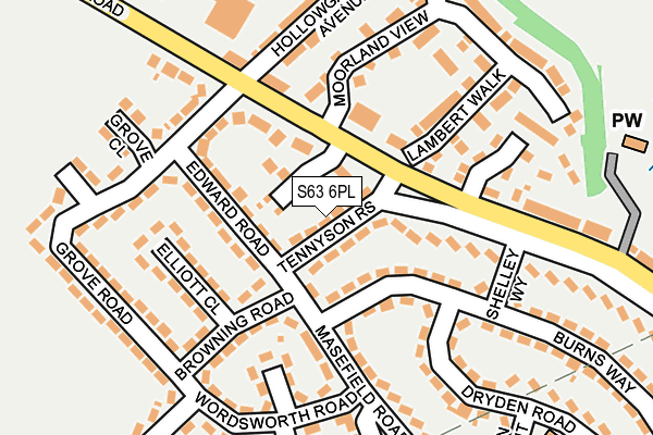 S63 6PL map - OS OpenMap – Local (Ordnance Survey)