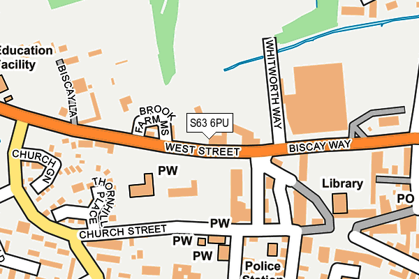 S63 6PU map - OS OpenMap – Local (Ordnance Survey)