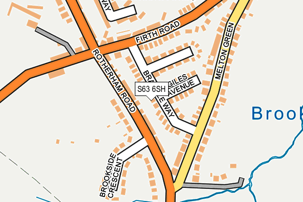 S63 6SH map - OS OpenMap – Local (Ordnance Survey)