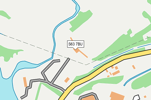 S63 7BU map - OS OpenMap – Local (Ordnance Survey)