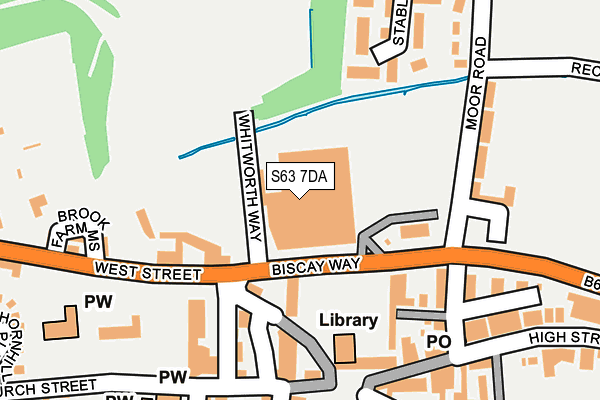S63 7DA map - OS OpenMap – Local (Ordnance Survey)