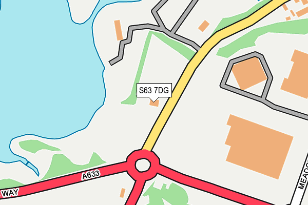 S63 7DG map - OS OpenMap – Local (Ordnance Survey)