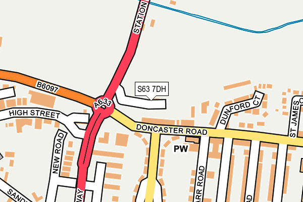 S63 7DH map - OS OpenMap – Local (Ordnance Survey)
