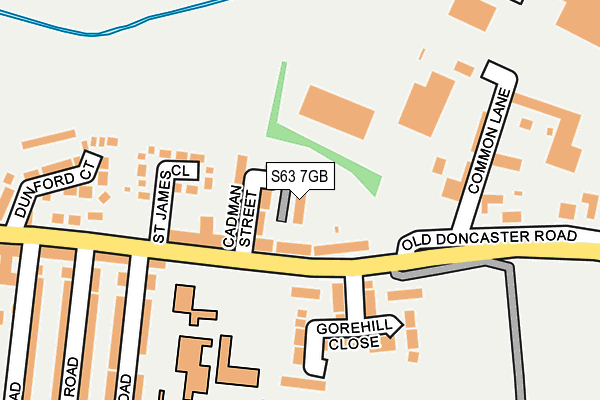 S63 7GB map - OS OpenMap – Local (Ordnance Survey)