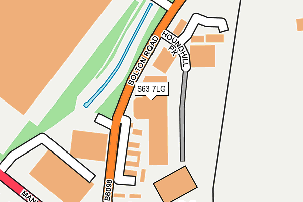 S63 7LG map - OS OpenMap – Local (Ordnance Survey)