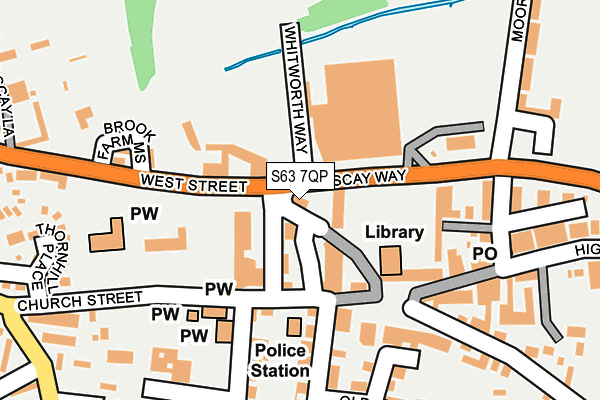 S63 7QP map - OS OpenMap – Local (Ordnance Survey)