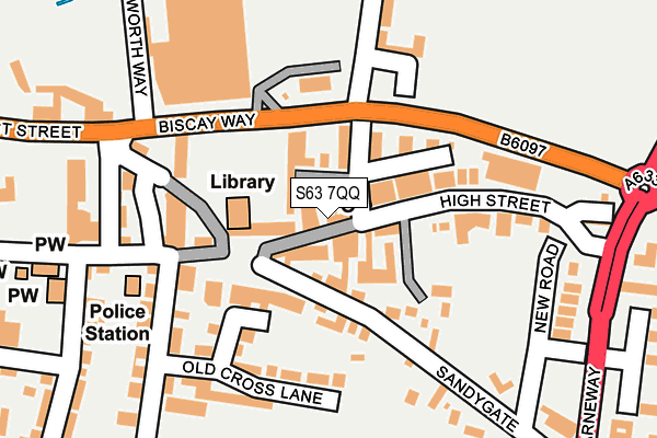 S63 7QQ map - OS OpenMap – Local (Ordnance Survey)