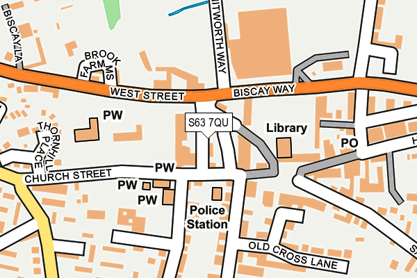 S63 7QU map - OS OpenMap – Local (Ordnance Survey)