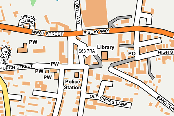 S63 7RA map - OS OpenMap – Local (Ordnance Survey)