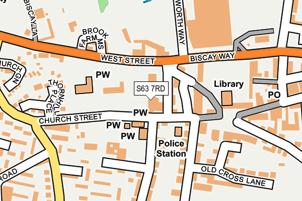 S63 7RD map - OS OpenMap – Local (Ordnance Survey)
