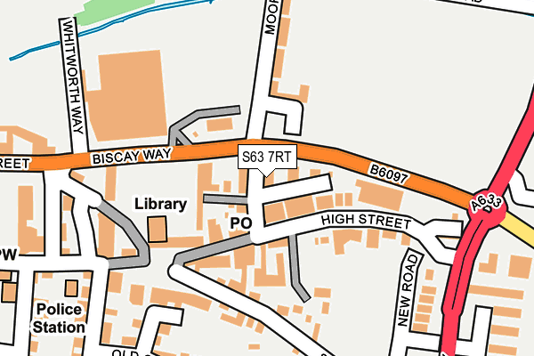 S63 7RT map - OS OpenMap – Local (Ordnance Survey)