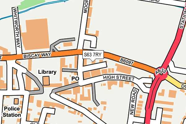 S63 7RY map - OS OpenMap – Local (Ordnance Survey)