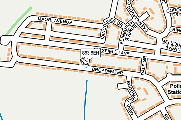 S63 8EH map - OS OpenMap – Local (Ordnance Survey)