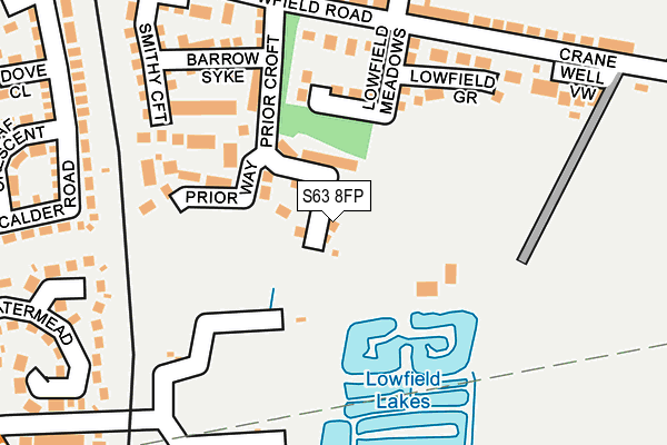 S63 8FP map - OS OpenMap – Local (Ordnance Survey)