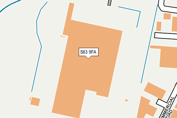 S63 9FA map - OS OpenMap – Local (Ordnance Survey)