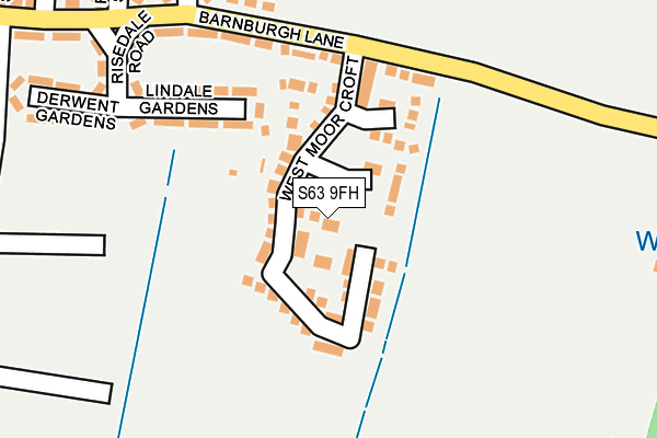 S63 9FH map - OS OpenMap – Local (Ordnance Survey)
