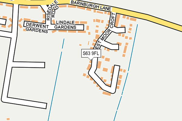 S63 9FL map - OS OpenMap – Local (Ordnance Survey)