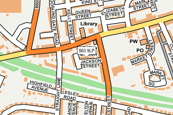 S63 9LP map - OS OpenMap – Local (Ordnance Survey)