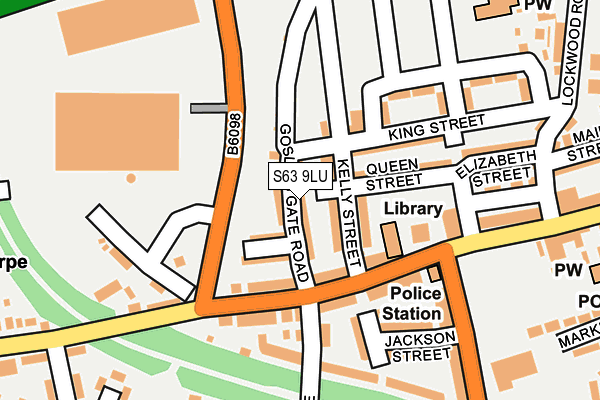 S63 9LU map - OS OpenMap – Local (Ordnance Survey)