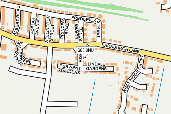 S63 9NU map - OS OpenMap – Local (Ordnance Survey)