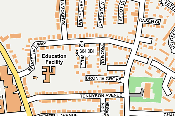 S64 0BH map - OS OpenMap – Local (Ordnance Survey)