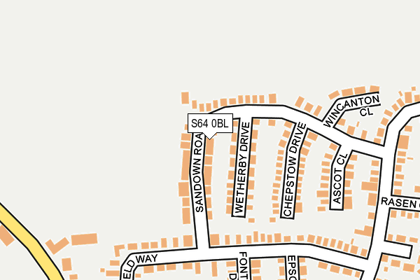 S64 0BL map - OS OpenMap – Local (Ordnance Survey)