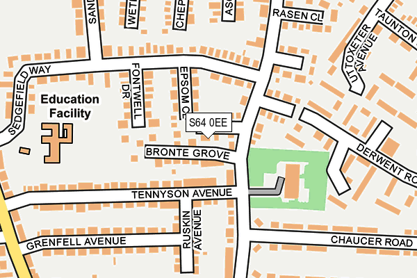 S64 0EE map - OS OpenMap – Local (Ordnance Survey)