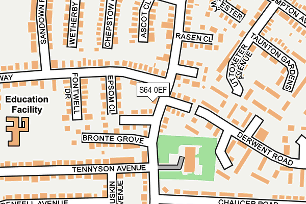 S64 0EF map - OS OpenMap – Local (Ordnance Survey)