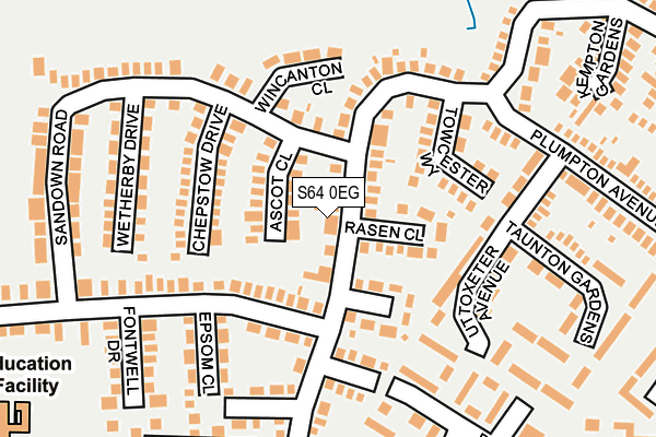 S64 0EG map - OS OpenMap – Local (Ordnance Survey)