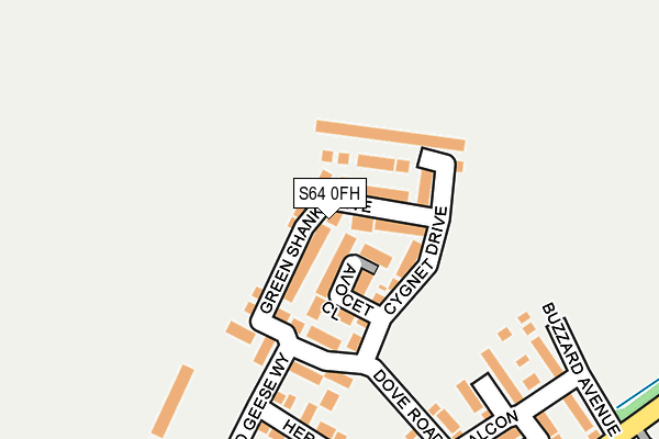 S64 0FH map - OS OpenMap – Local (Ordnance Survey)